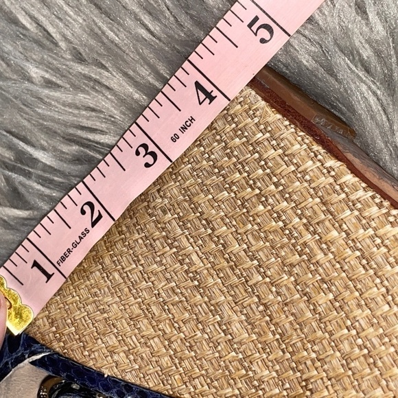 EUC Alexandre Birman Blue Snakeskin Strappy Platform Wedges Size 8.5 - Picture 4 of 12